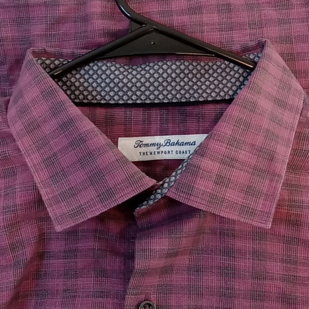 TOMMY BAHAMA Newport Coast Shirt Mens Sz L Long Sleeve Pima Cotton Blend NICE! - Picture 8 of 15
